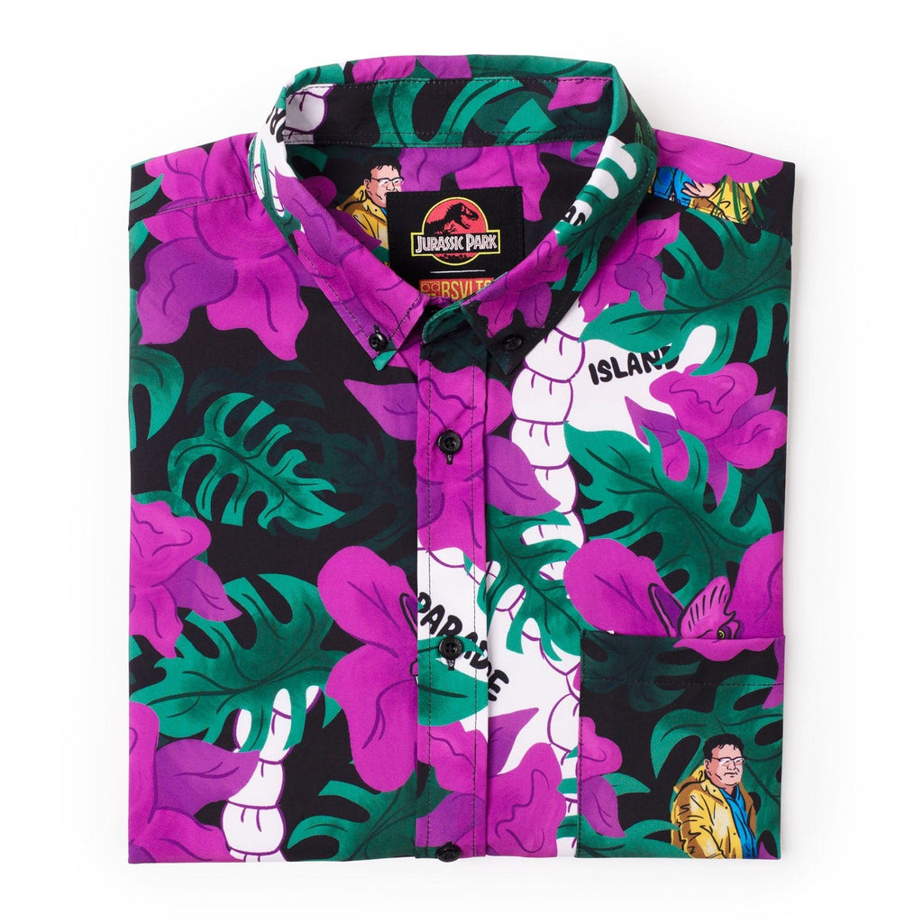 RSVLTS Nobody Cares KUNUFLEX Short Sleeve Shirt in Black — detail 10