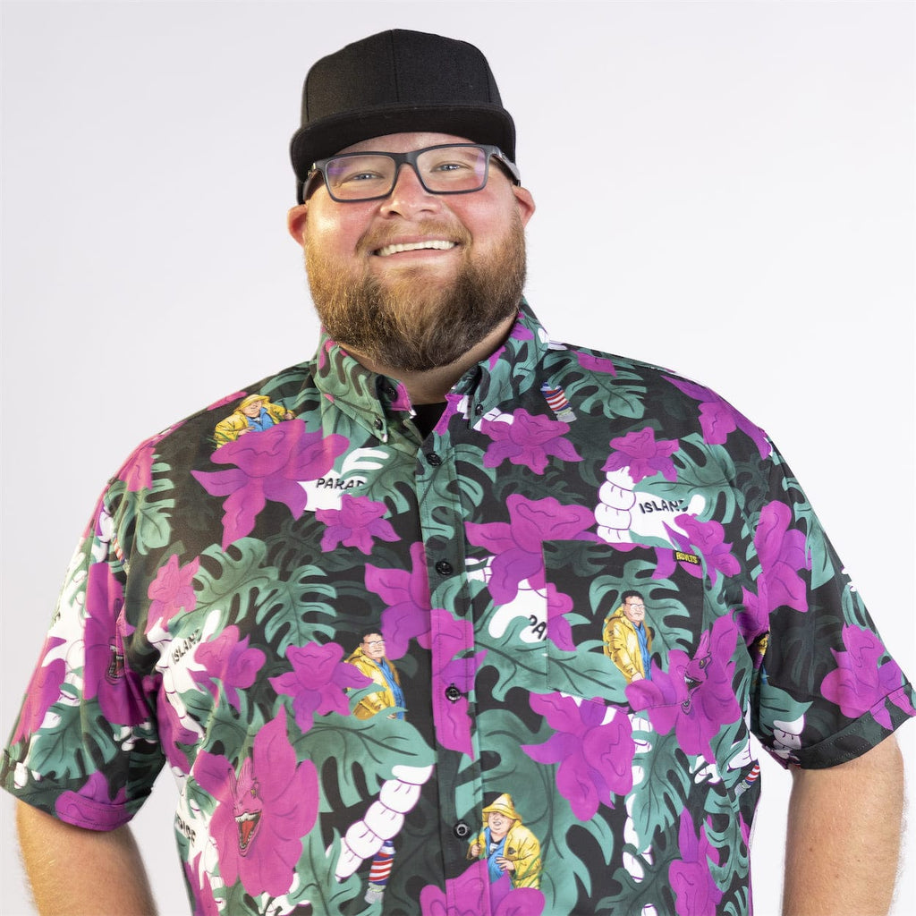 RSVLTS Nobody Cares KUNUFLEX Short Sleeve Shirt in Black — detail 15