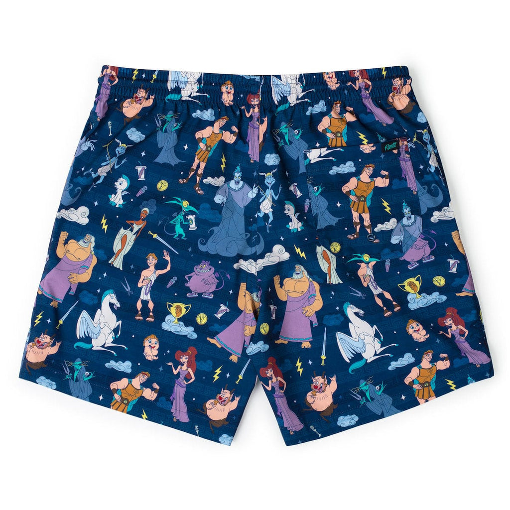 RSVLTS Grecian Gallery Hybrid Shorts in Blue — detail 7