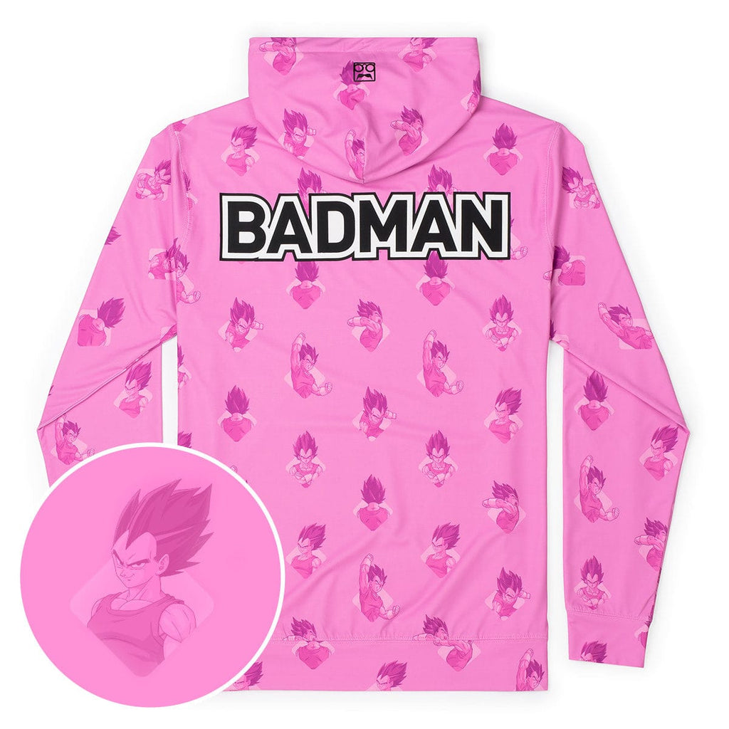 RSVLTS Badman Performance Hoodie in Pink — front view
