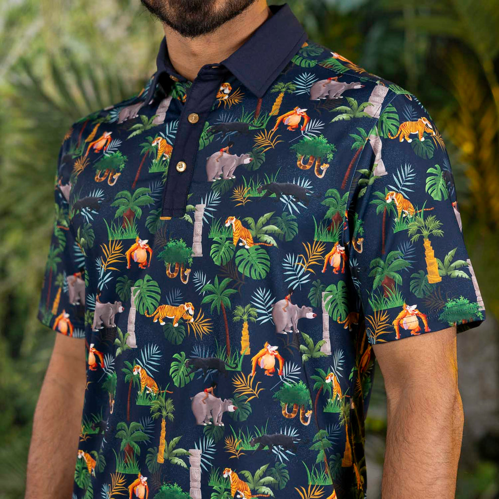 RSVLTS Jungle Jam All-Day Polo in Blue — detail 8