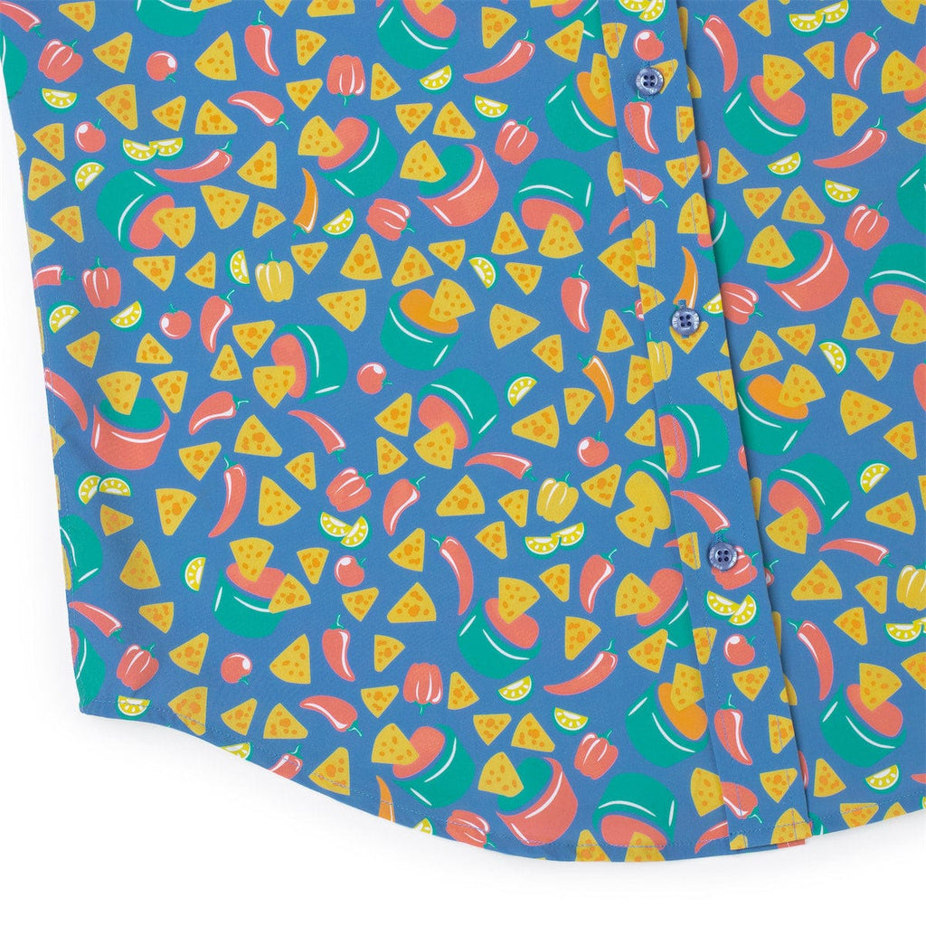 RSVLTS Double Dippin’ KUNUFLEX Short Sleeve Shirt in Blue — detail 10