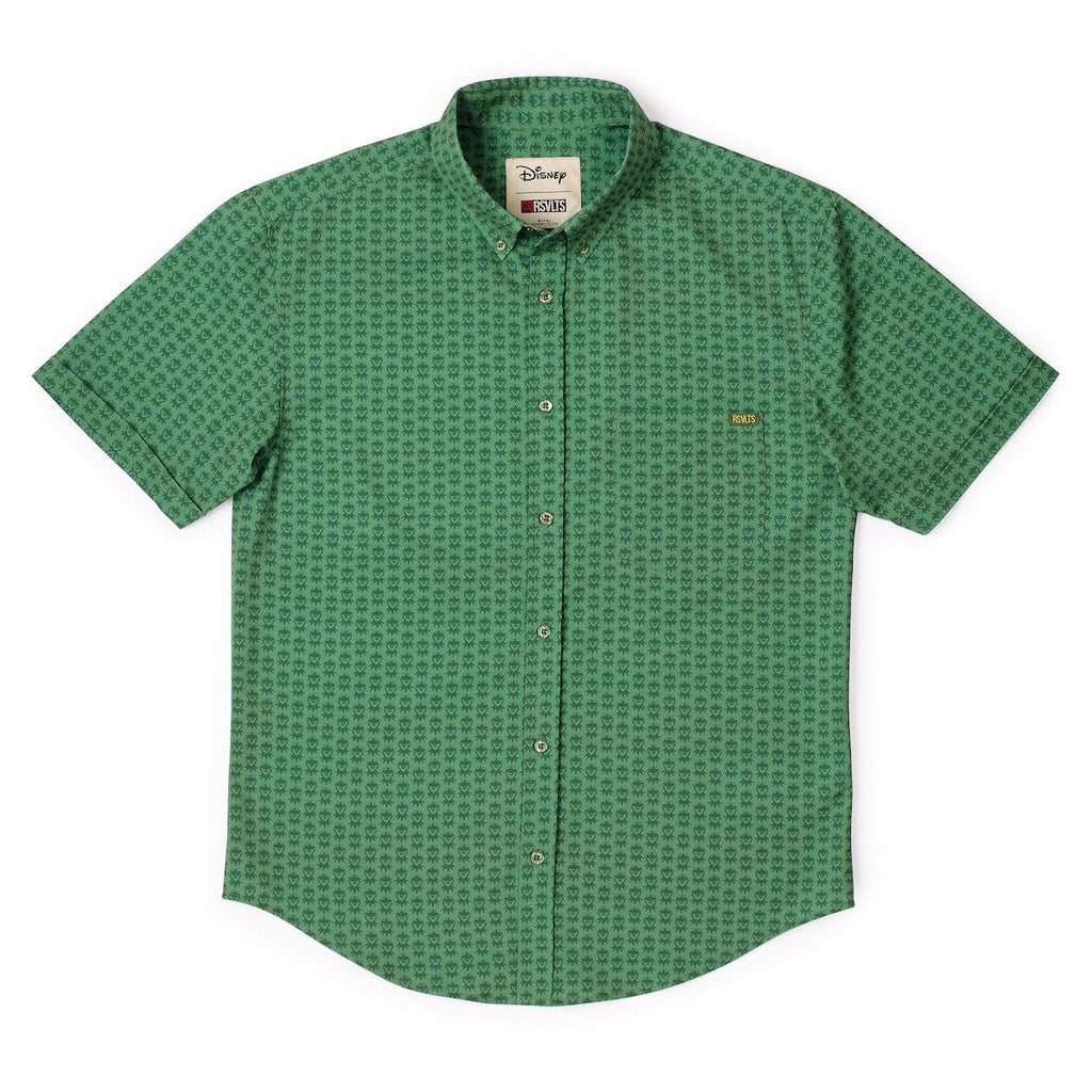 RSVLTS Goin’ Green KUNUFLEX Short Sleeve Shirt in Green — detail 7
