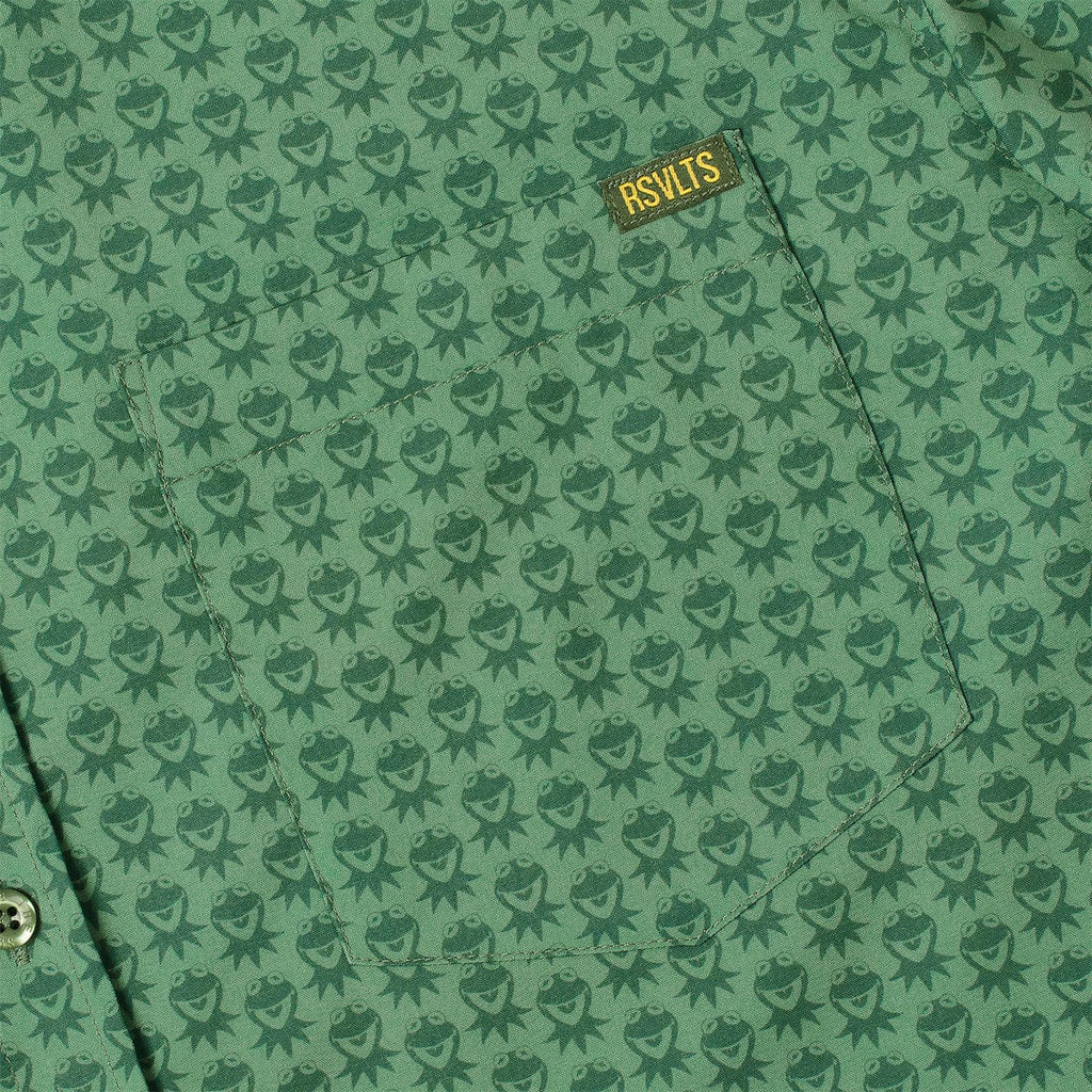 RSVLTS Goin’ Green KUNUFLEX Short Sleeve Shirt in Green — detail 8