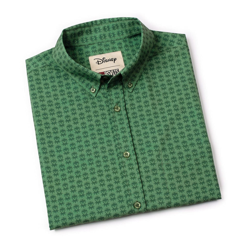 RSVLTS Goin’ Green KUNUFLEX Short Sleeve Shirt in Green — detail 11