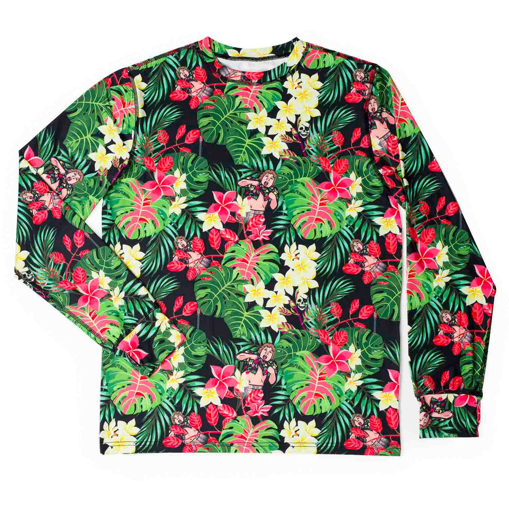 RSVLTS Truffle Shuffle Crewneck Tee in Green — front view