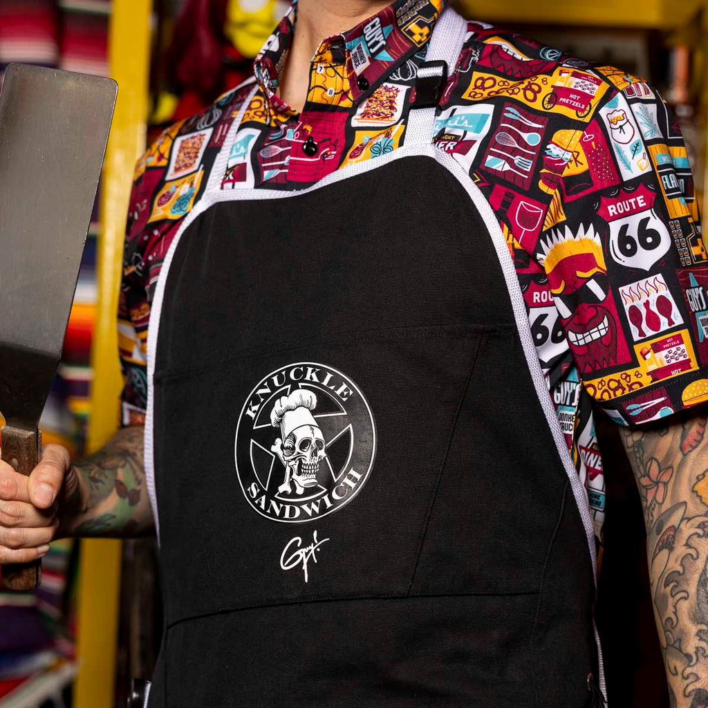 RSVLTS Knuckle Sandwich Ultimate Grilling Apron in Black — detail 8