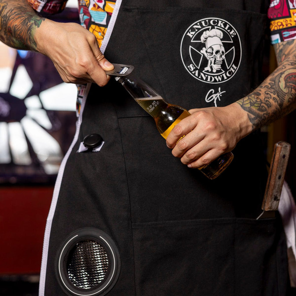 RSVLTS Knuckle Sandwich Ultimate Grilling Apron in Black — detail 10