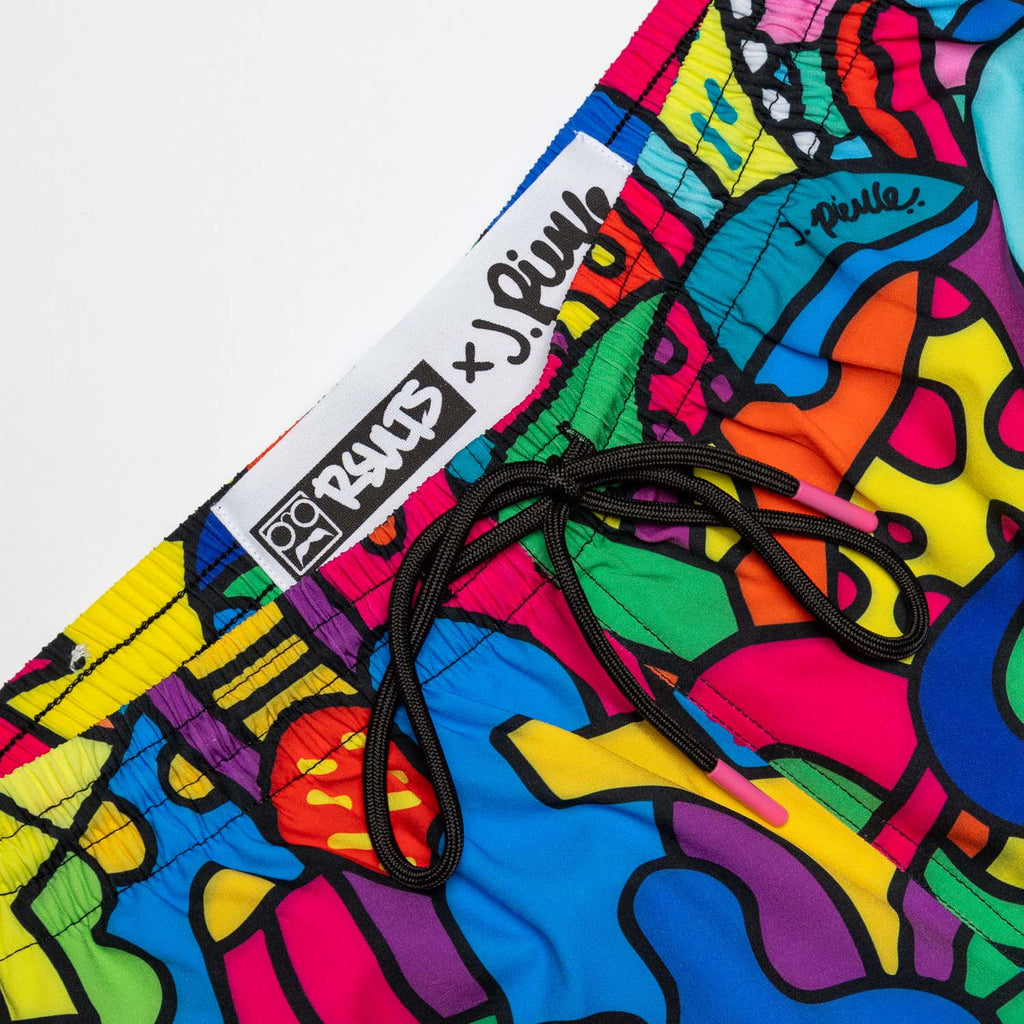RSVLTS Inside the Mind of J Hybrid Shorts in Multicolor — detail 4