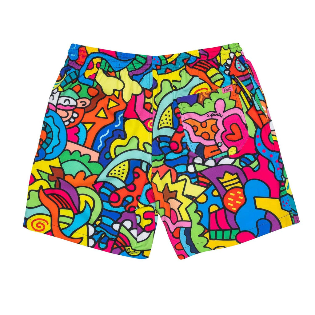RSVLTS Inside the Mind of J Hybrid Shorts in Multicolor — detail 2