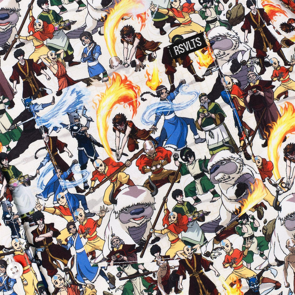 RSVLTS The Aang Gang KUNUFLEX Short Sleeve Shirt in Multicolor — detail 8