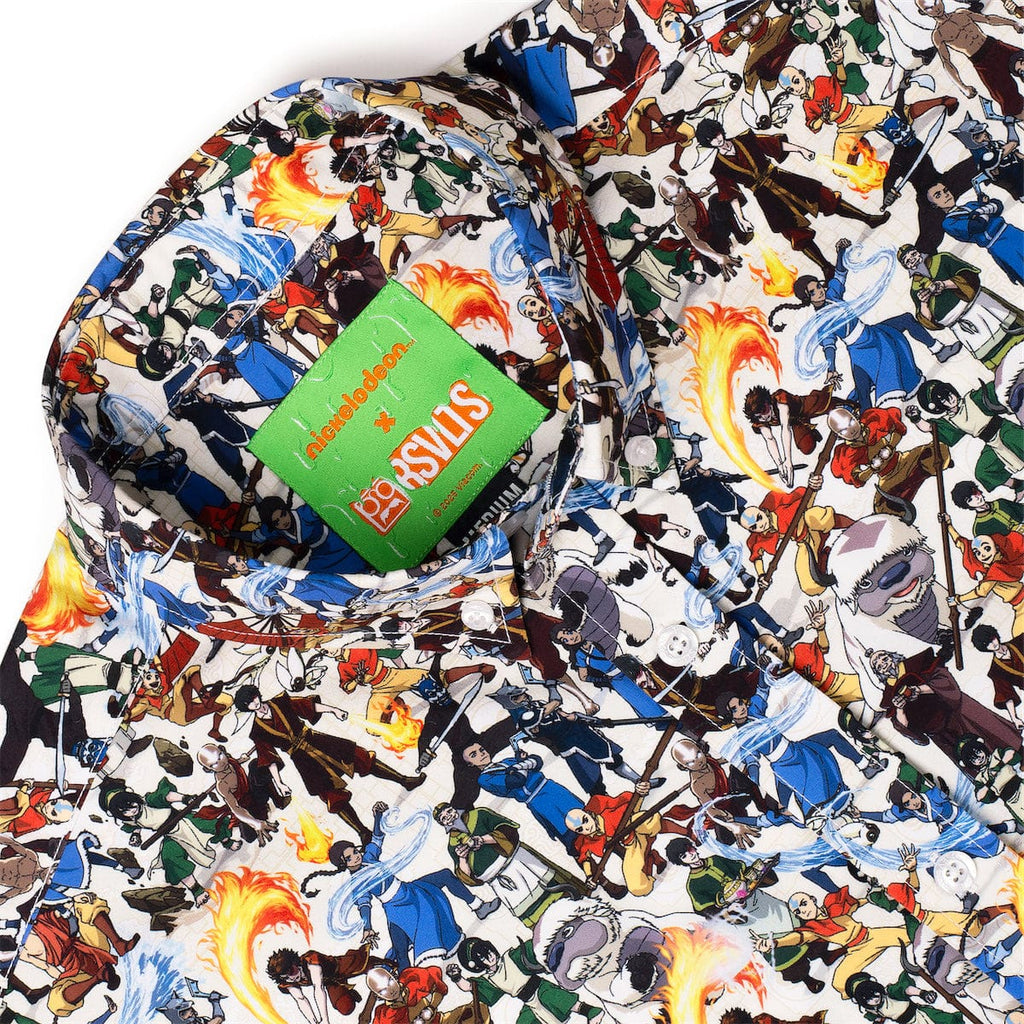 RSVLTS The Aang Gang KUNUFLEX Short Sleeve Shirt in Multicolor — detail 11