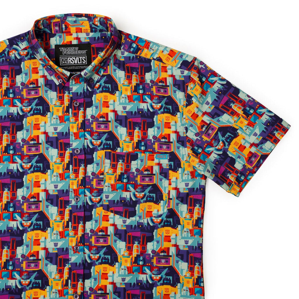 RSVLTS More Than Meets the Eye KUNUFLEX Short Sleeve Shirt in Multicolor — detail 4