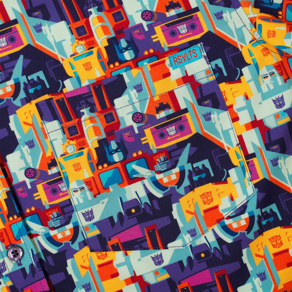 RSVLTS More Than Meets the Eye KUNUFLEX Short Sleeve Shirt in Multicolor — detail 9