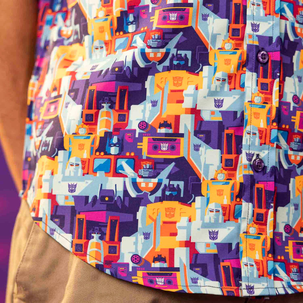 RSVLTS More Than Meets the Eye KUNUFLEX Short Sleeve Shirt in Multicolor — detail 8
