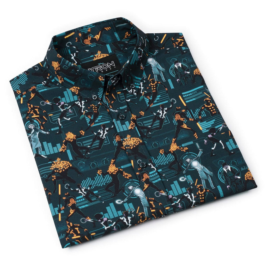 RSVLTS End of Line KUNUFLEX Short Sleeve Shirt in Blue — detail 9