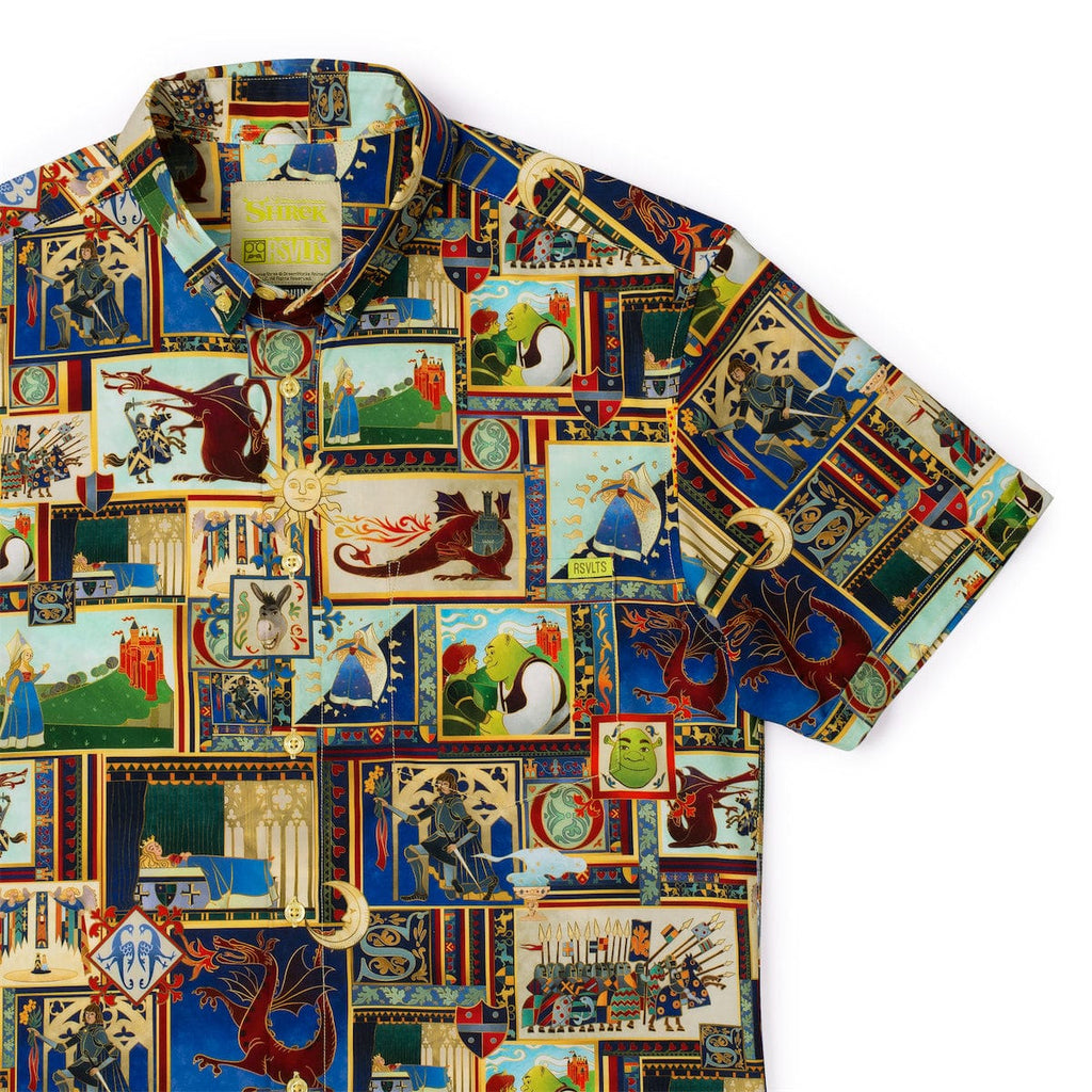 RSVLTS Tale as Old as Slime KUNUFLEX Short Sleeve Shirt in Brown — detail 9