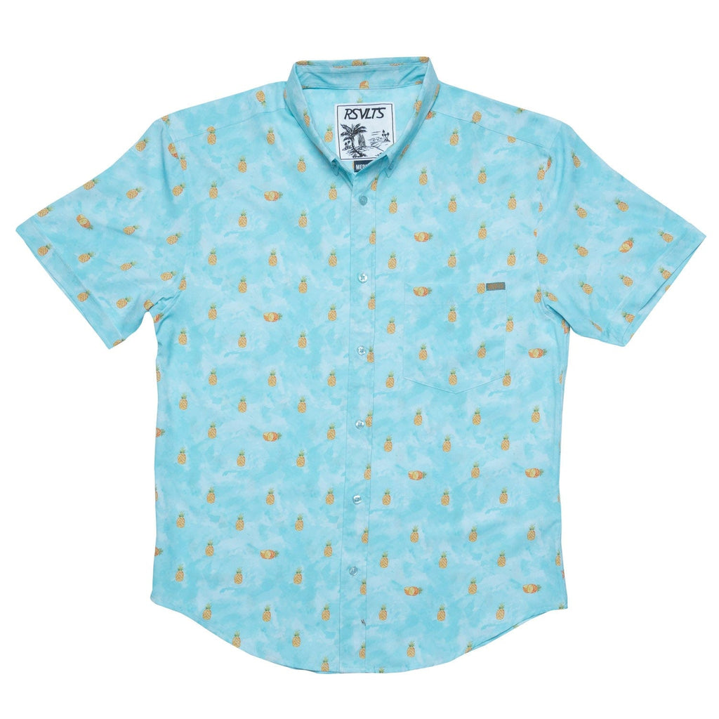 RSVLTS Hala Kahiki KUNUFLEX Short Sleeve Shirt in Blue — detail 3