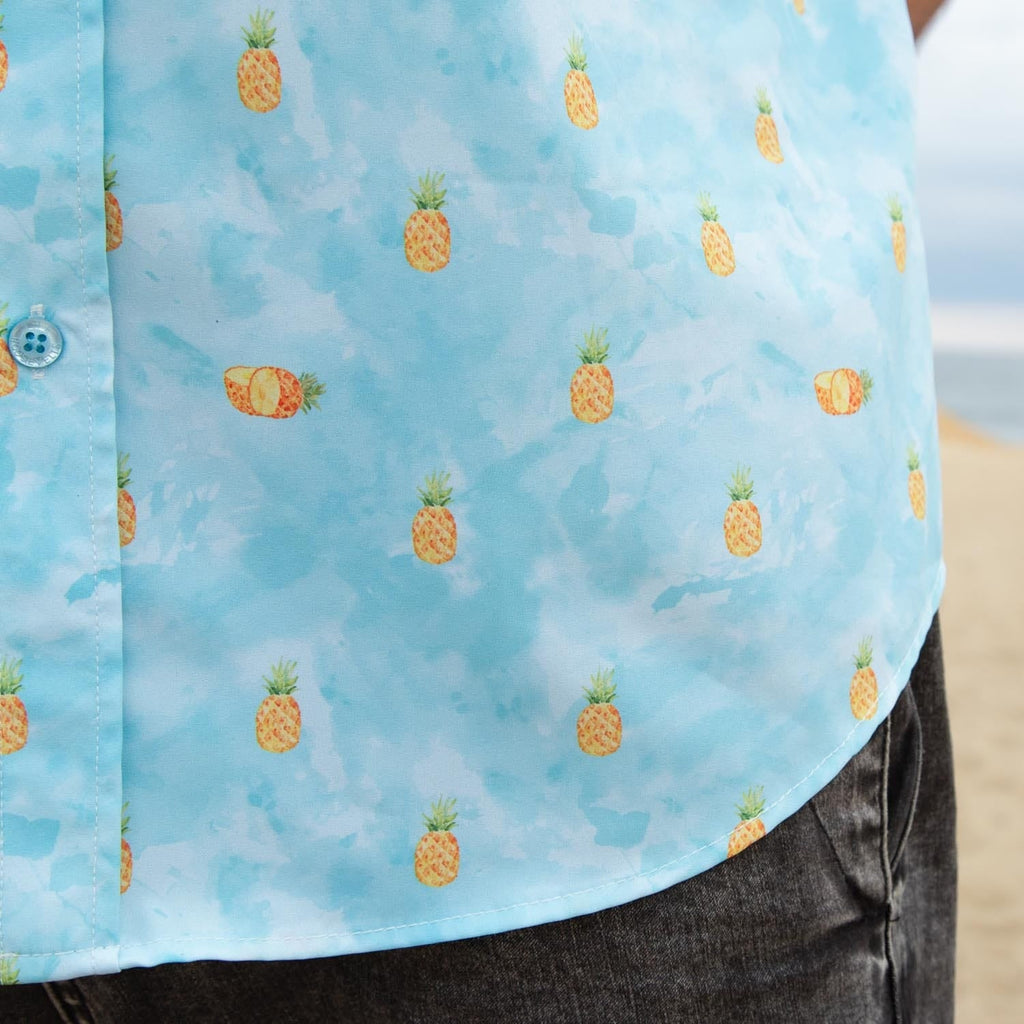 RSVLTS Hala Kahiki KUNUFLEX Short Sleeve Shirt in Blue — detail 6