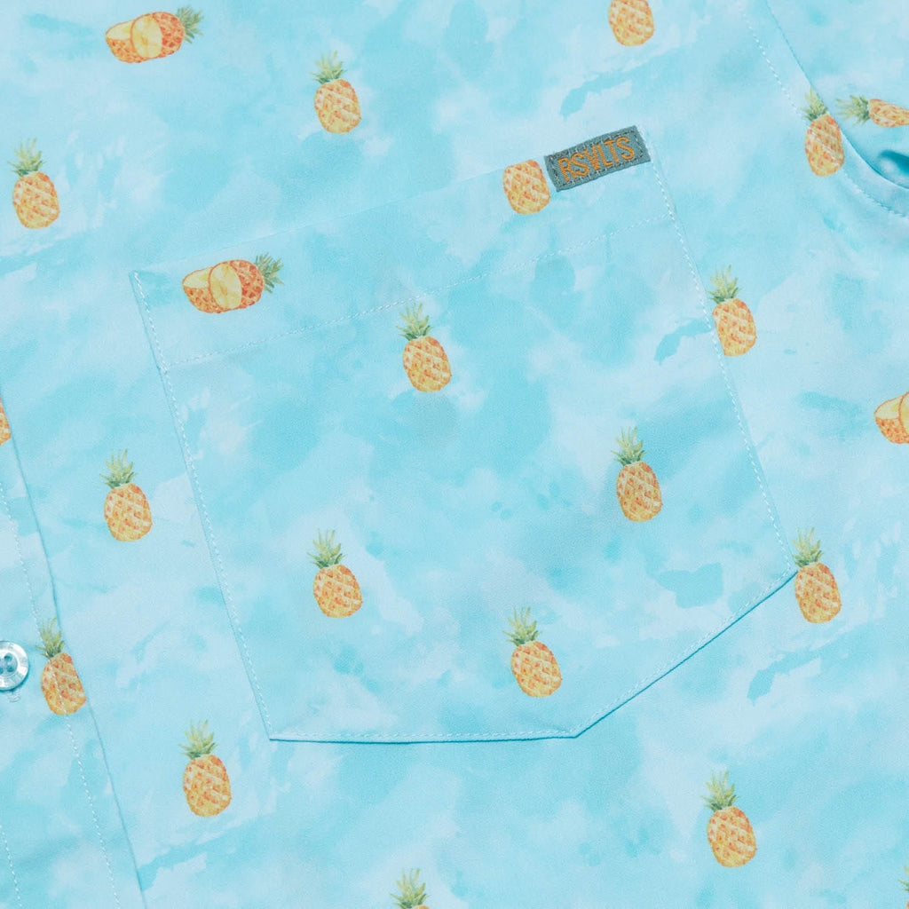 RSVLTS Hala Kahiki KUNUFLEX Short Sleeve Shirt in Blue — detail 7