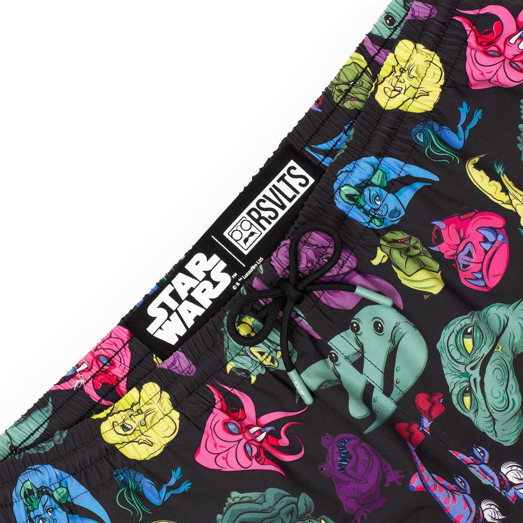 RSVLTS Jabba’s Palace Pals Hybrid Shorts in Black — detail 3