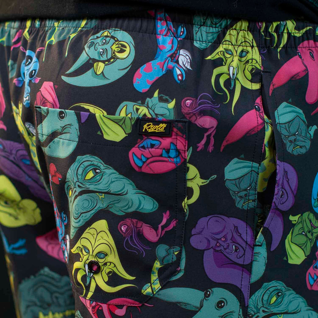 RSVLTS Jabba’s Palace Pals Hybrid Shorts in Black — detail 6