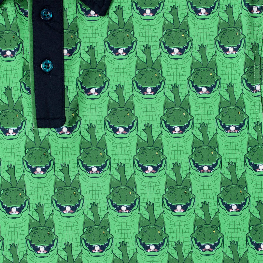 RSVLTS Cut Me Down in My Prime All-Day Polo in Green — detail 9