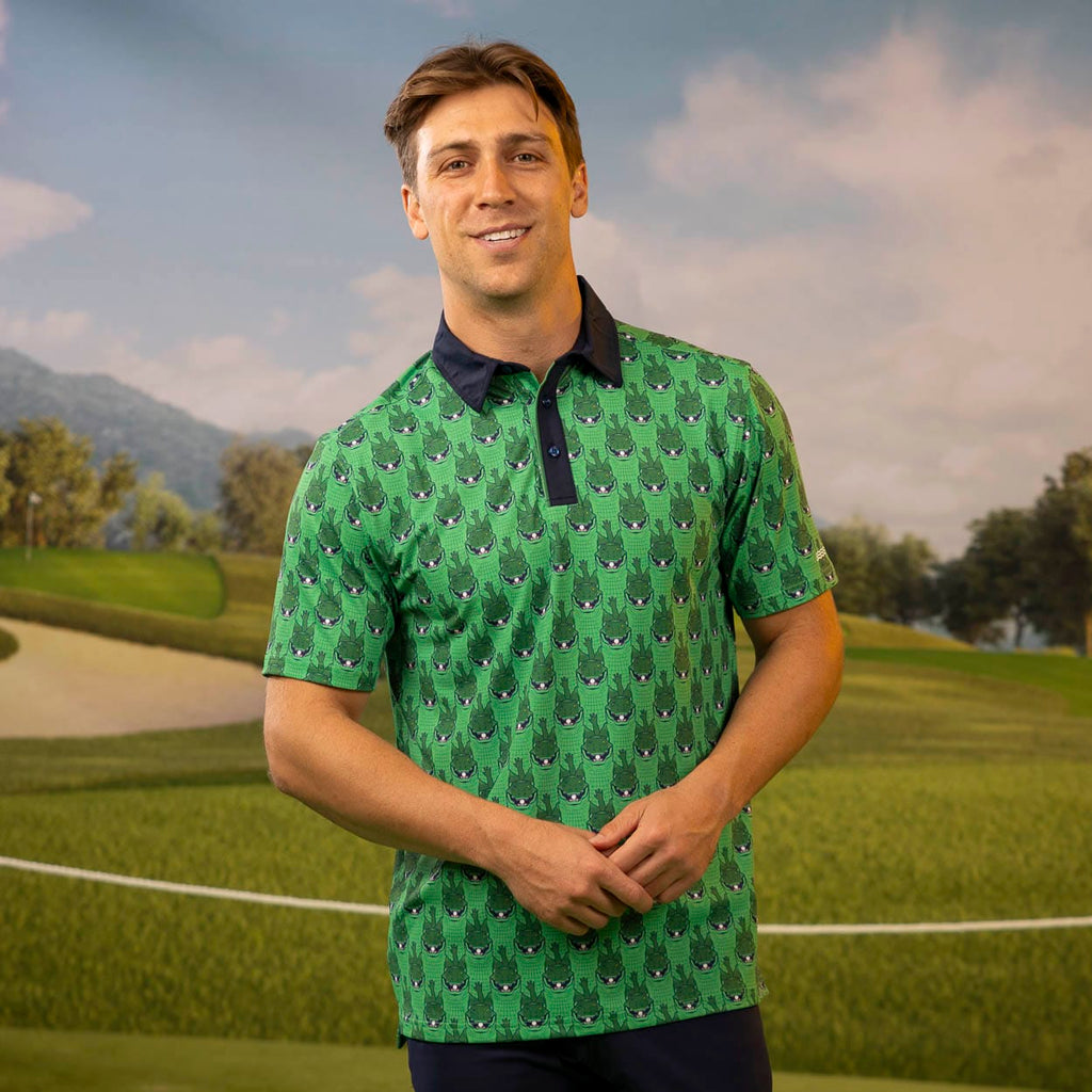 RSVLTS Cut Me Down in My Prime All-Day Polo in Green — detail 7