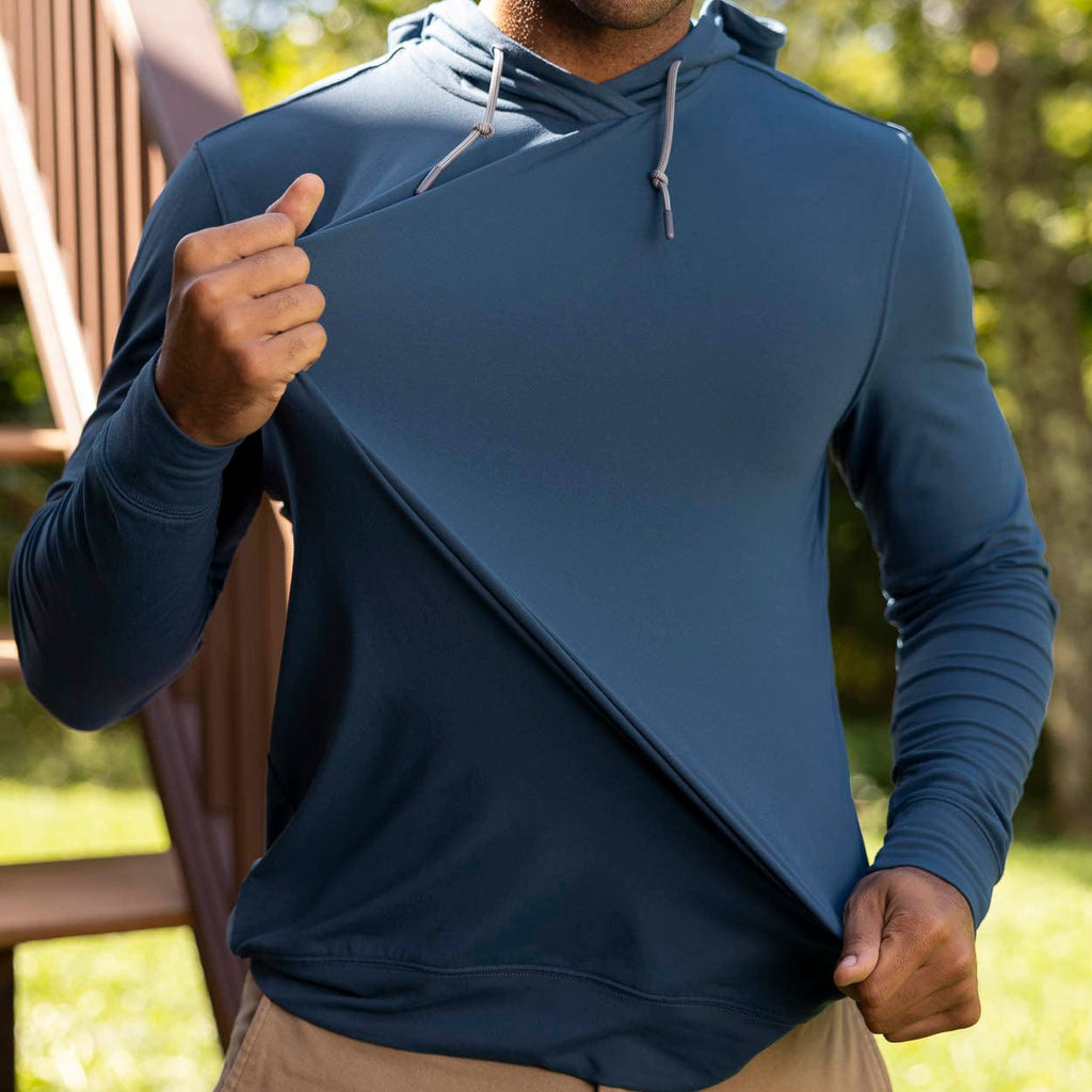 RSVLTS Cove Blue Performance Hoodie in Blue — detail 3