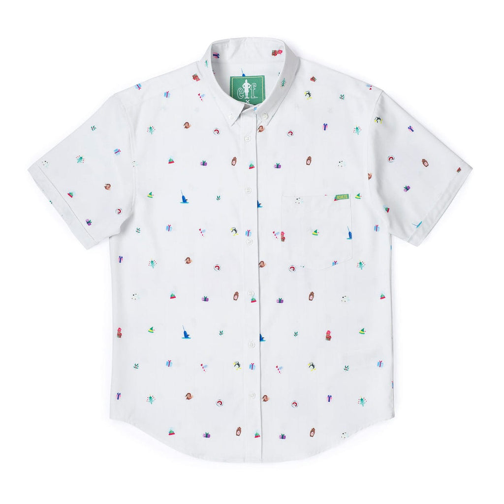 RSVLTS Buddy’s Favorite Things KUNUFLEX Short Sleeve Shirt in White — detail 3