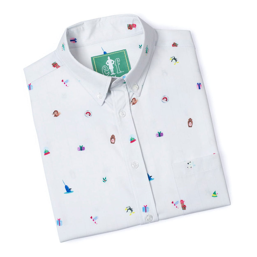 RSVLTS Buddy’s Favorite Things KUNUFLEX Short Sleeve Shirt in White — detail 7