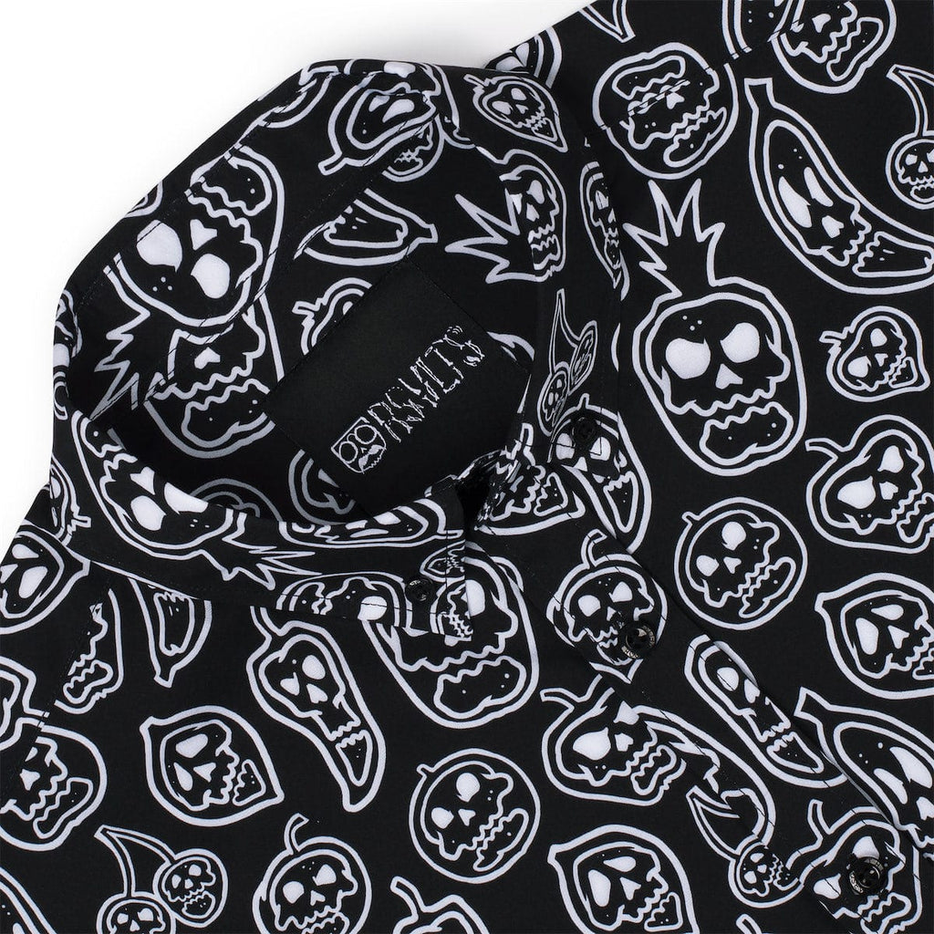 RSVLTS Bad Seed KUNUFLEX Short Sleeve Shirt in Black — detail 6