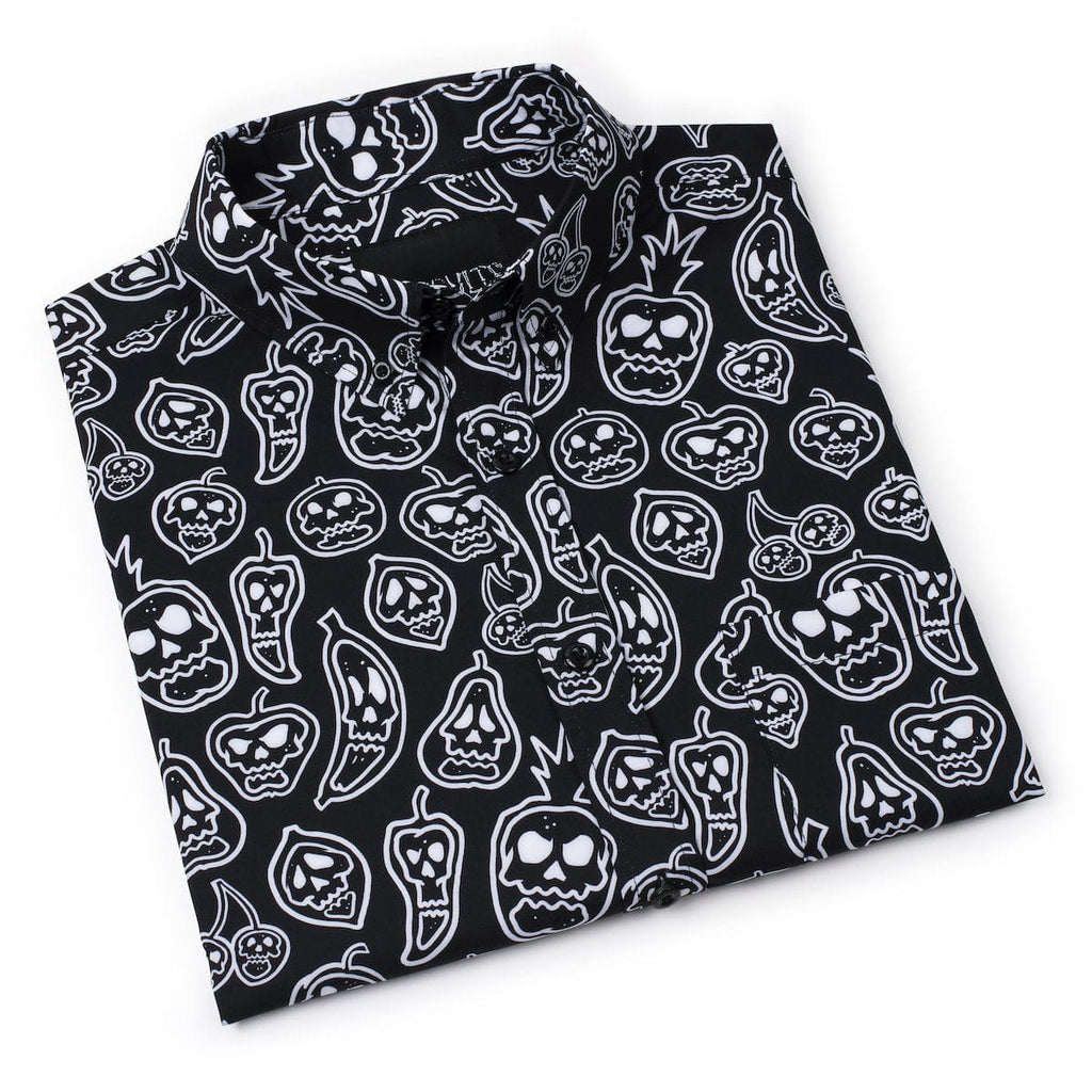 RSVLTS Bad Seed KUNUFLEX Short Sleeve Shirt in Black — detail 8