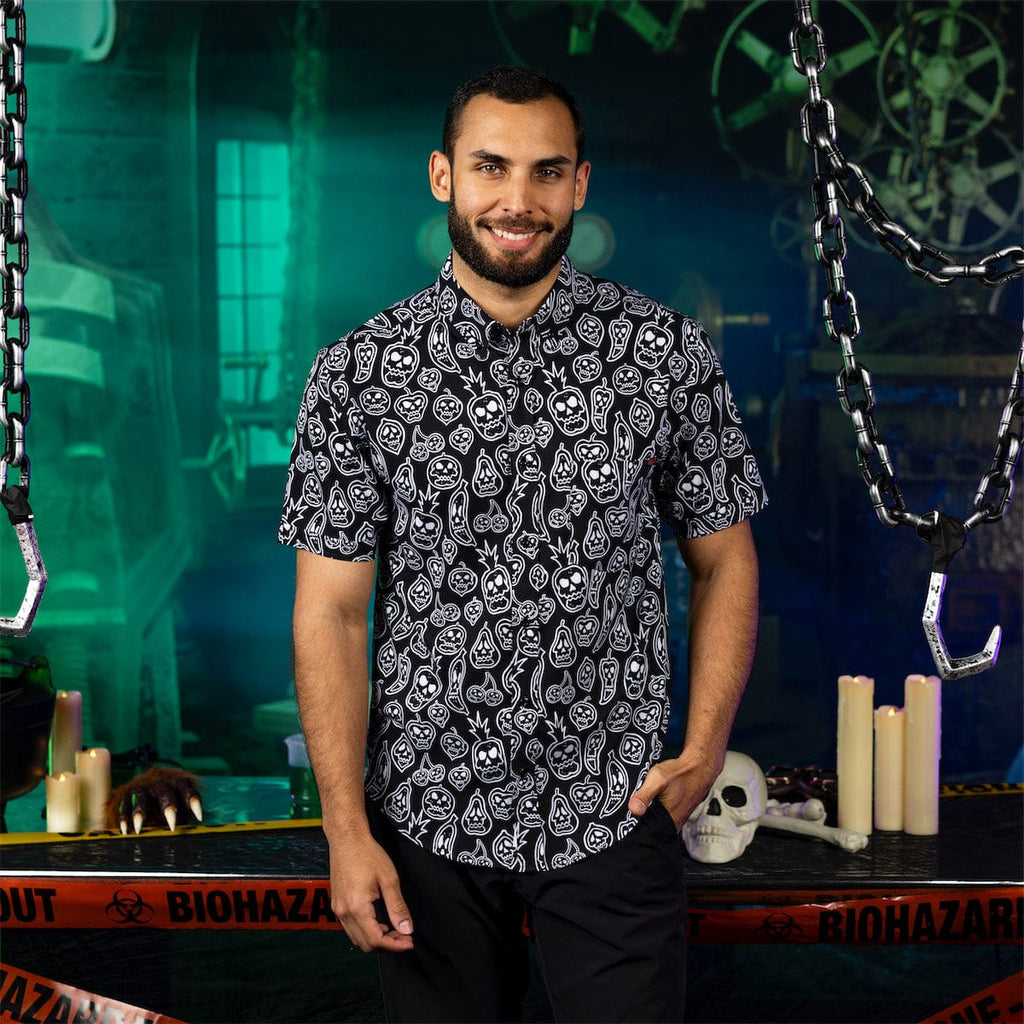 RSVLTS Bad Seed KUNUFLEX Short Sleeve Shirt in Black — detail 3