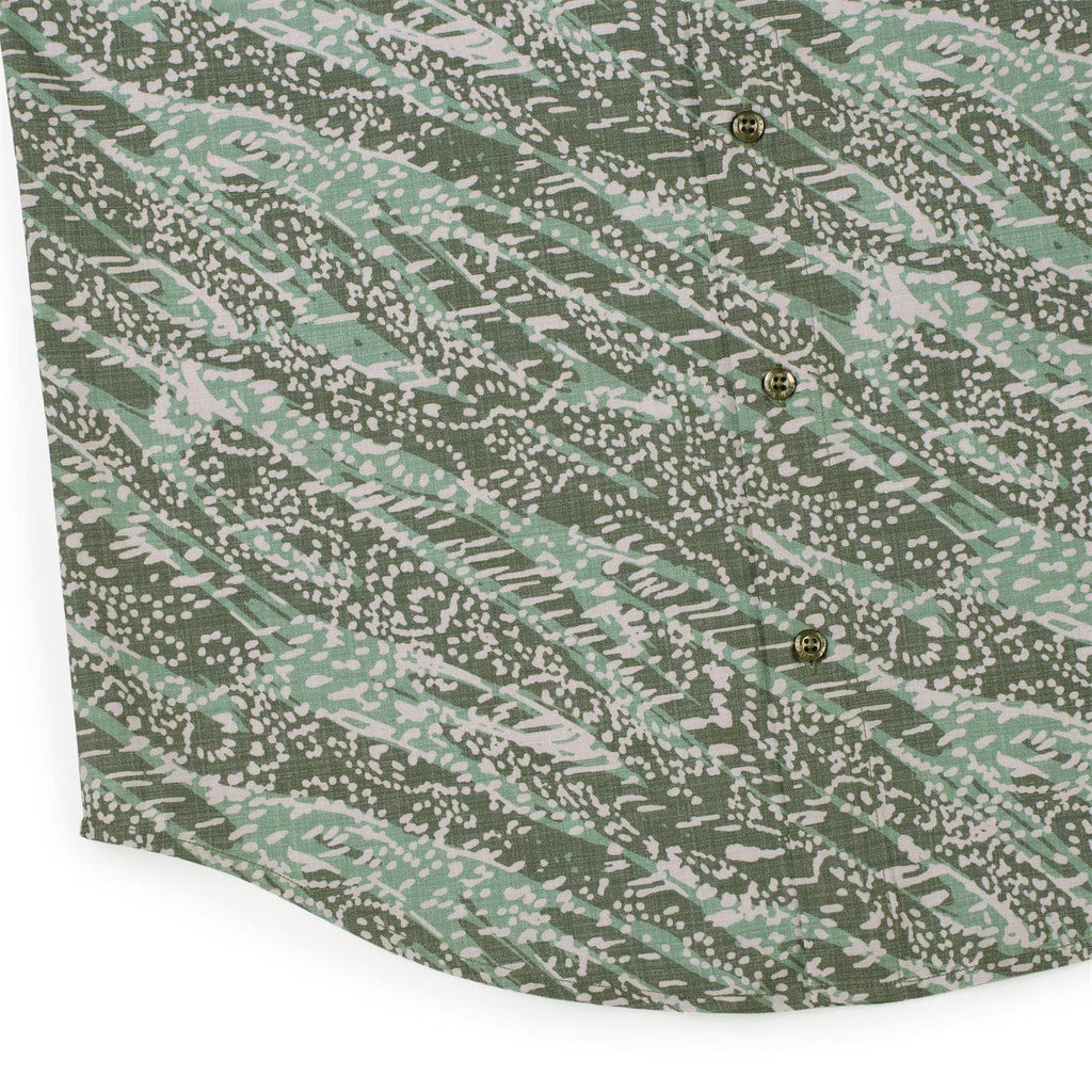 RSVLTS Ghillie Camo KUNUFLEX Short Sleeve Shirt in Green — detail 9