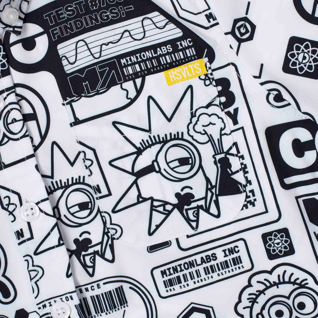RSVLTS Zero Days Without Accident Preschool KUNUFLEX Short Sleeve Shirt in Black — detail 4
