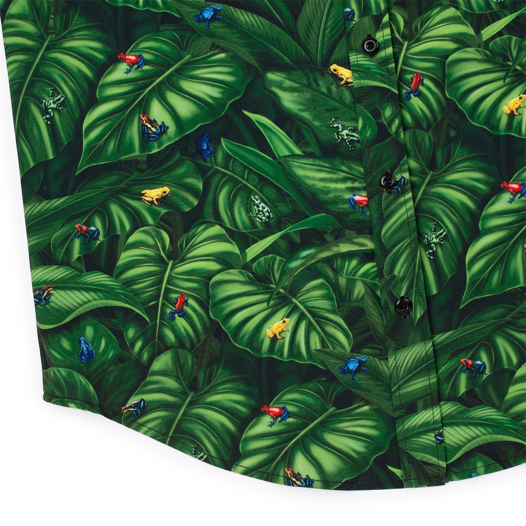 RSVLTS Deadly by Design KUNUFLEX Short Sleeve Shirt in Green — detail 6