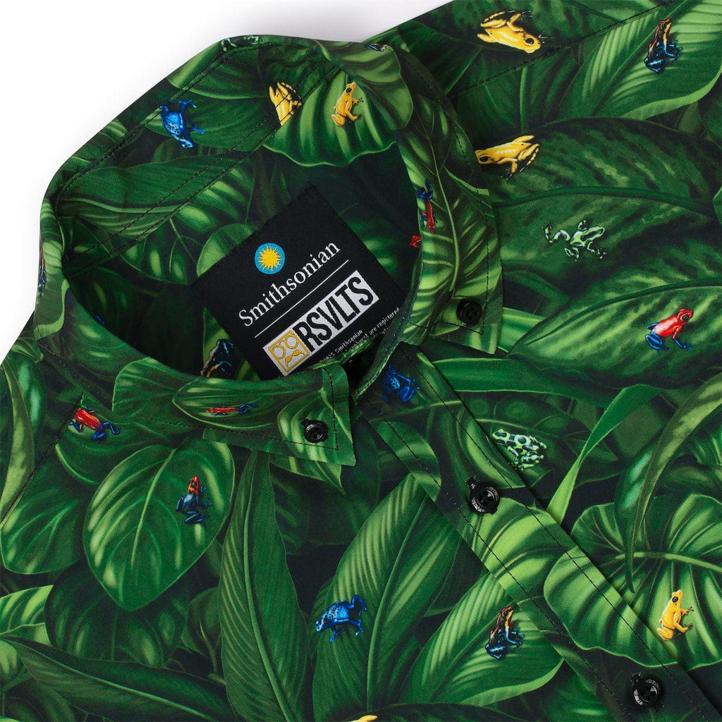 RSVLTS Deadly by Design KUNUFLEX Short Sleeve Shirt in Green — detail 5