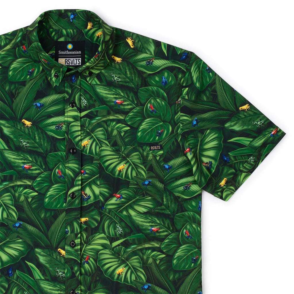 RSVLTS Deadly by Design KUNUFLEX Short Sleeve Shirt in Green — detail 8