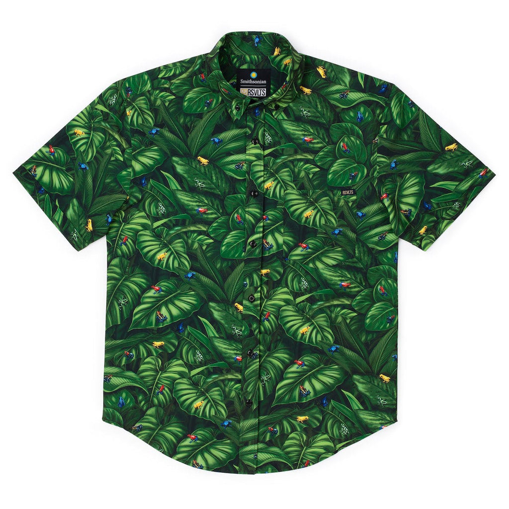 RSVLTS Deadly by Design KUNUFLEX Short Sleeve Shirt in Green — detail 4