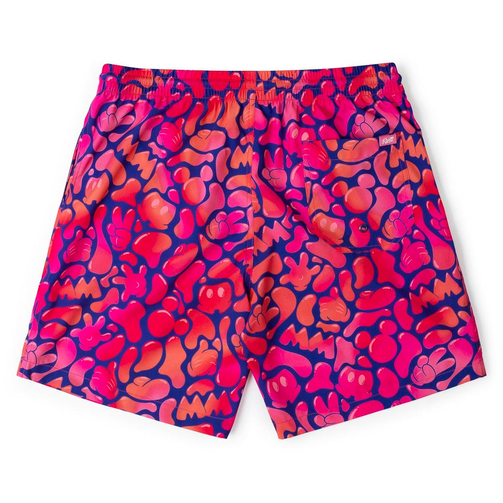 RSVLTS Glow Flow Mickey Hybrid Shorts in Pink — detail 7