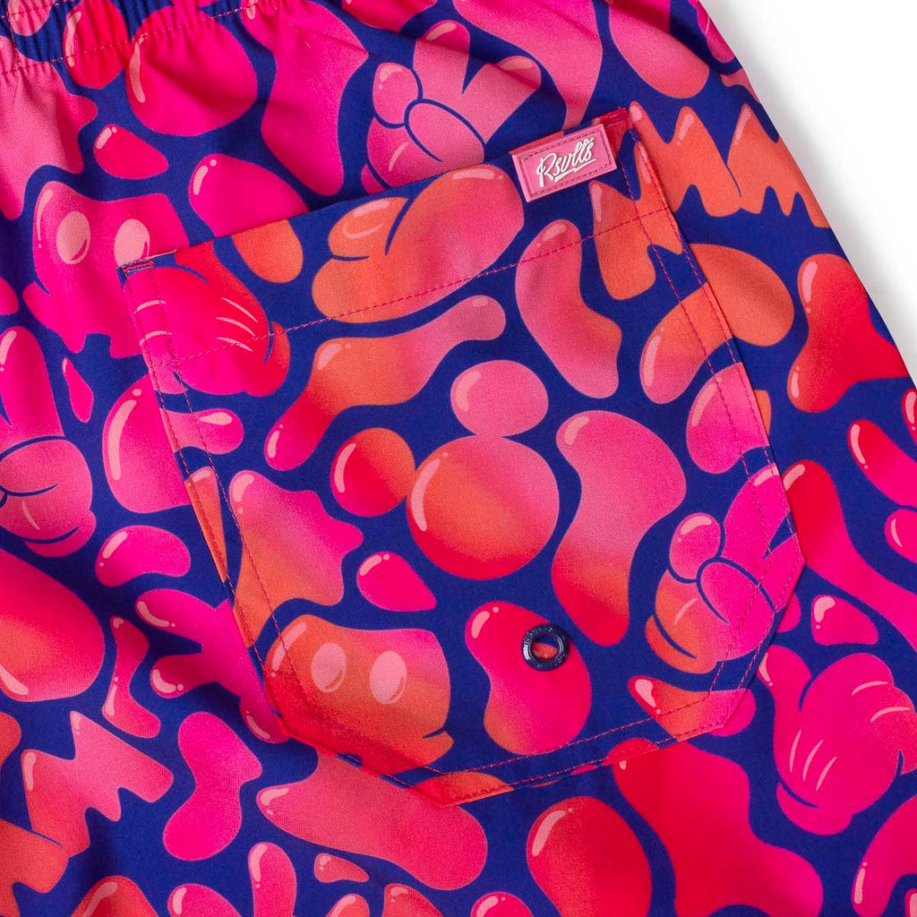 RSVLTS Glow Flow Mickey Hybrid Shorts in Pink — detail 6