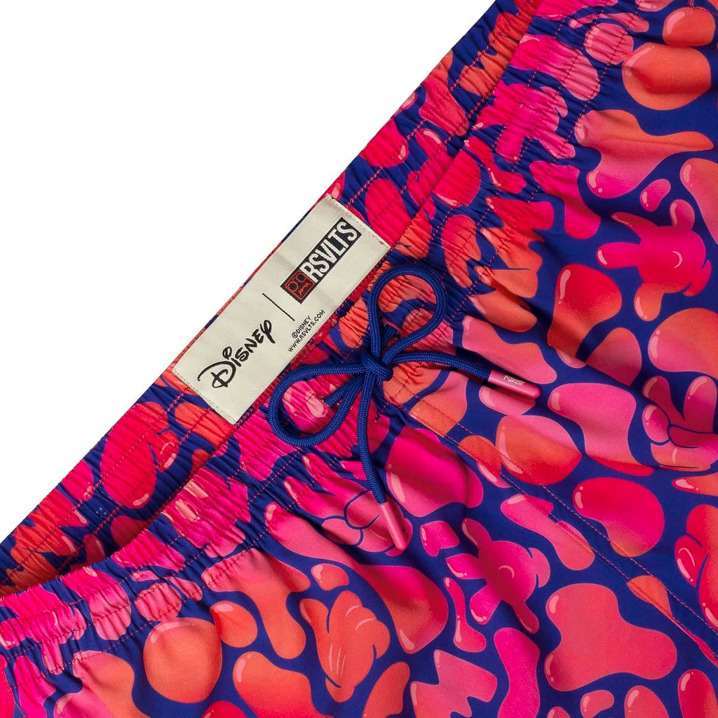 RSVLTS Glow Flow Mickey Hybrid Shorts in Pink — detail 8