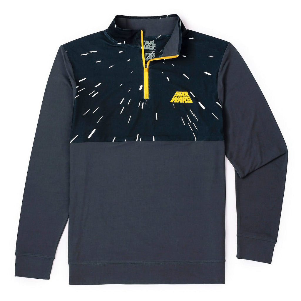 RSVLTS Hyperspace Quarter Zip in Gray — front view