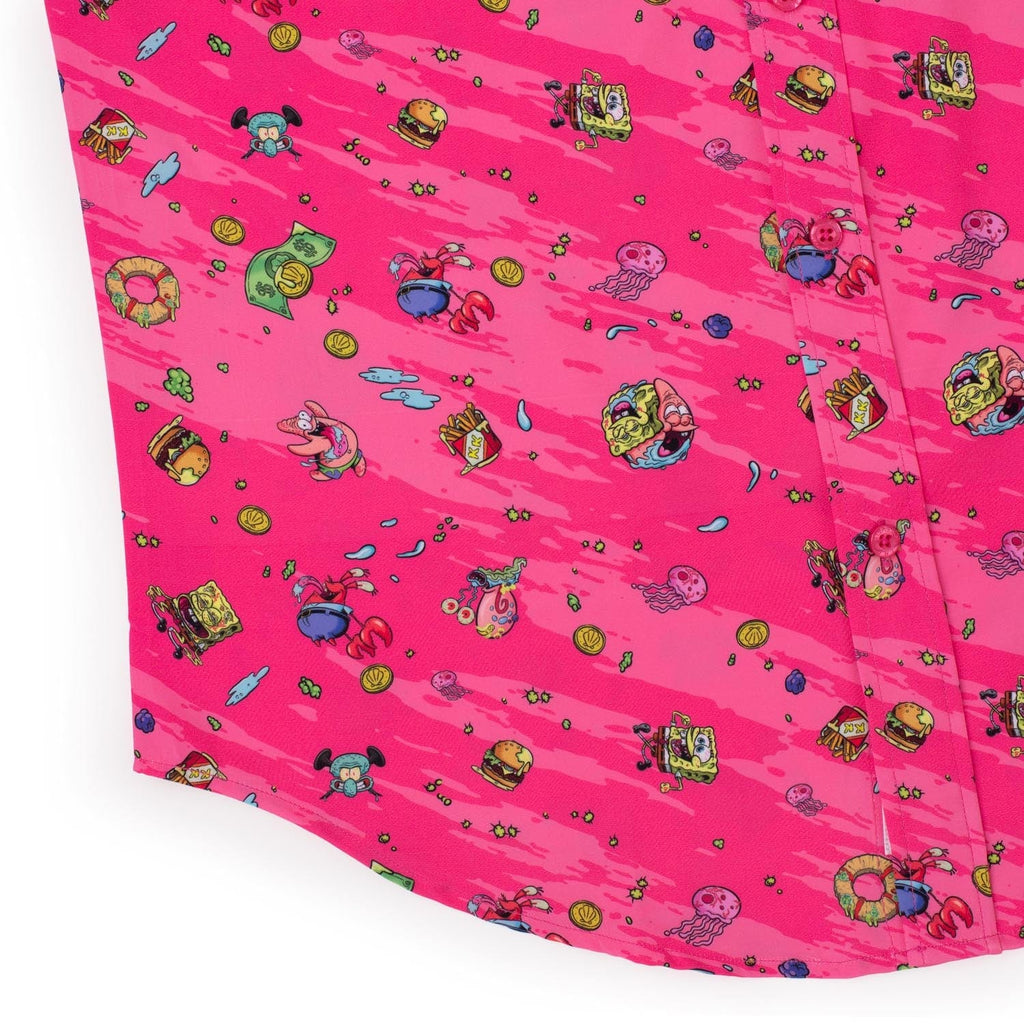 RSVLTS Krusty Bobs KUNUFLEX Short Sleeve Shirt in Red — detail 6