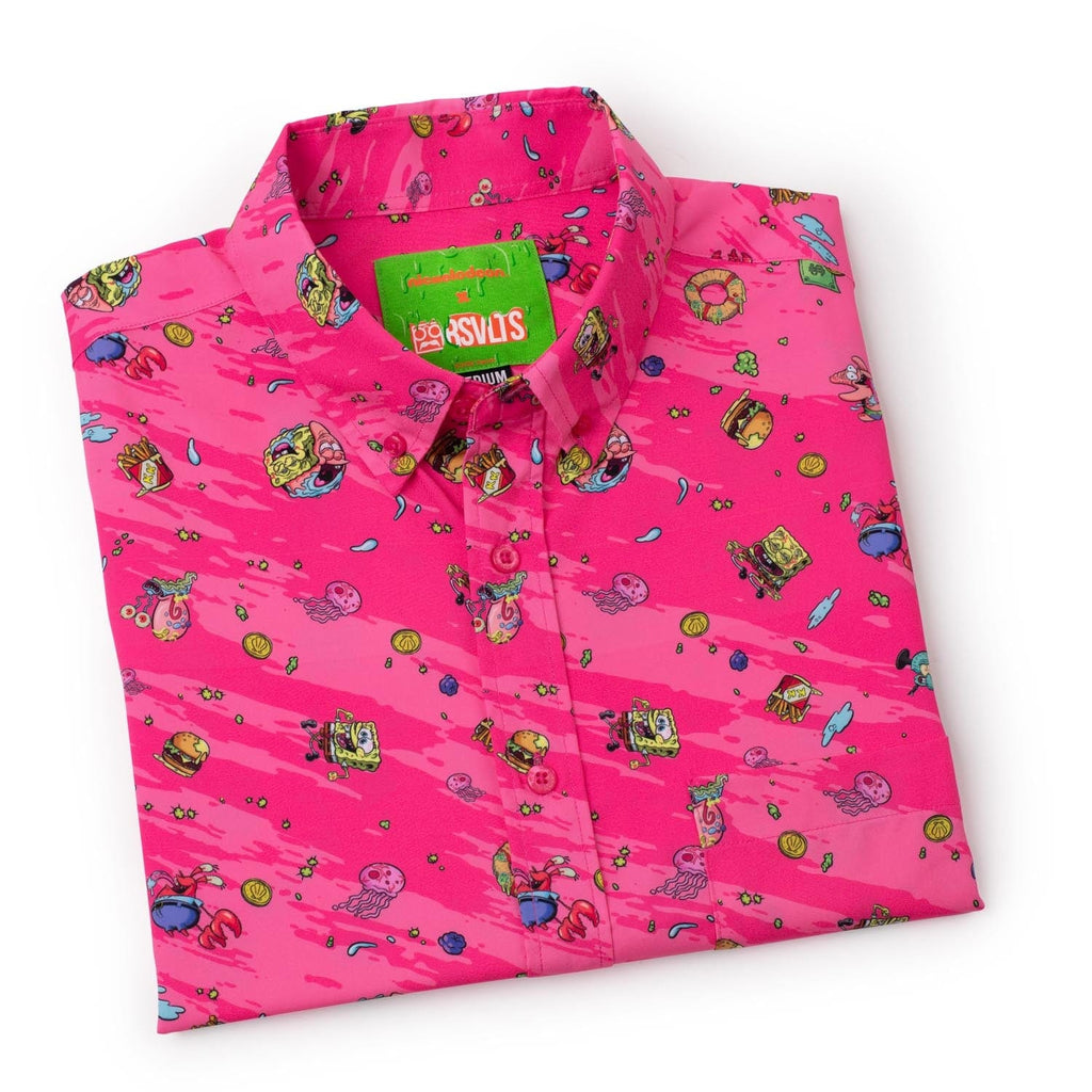 RSVLTS Krusty Bobs KUNUFLEX Short Sleeve Shirt in Red — detail 8
