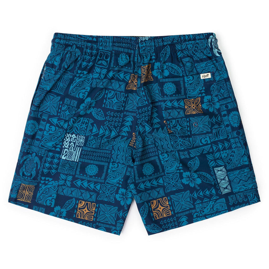 RSVLTS Tahitian Tapestry Hybrid Shorts in Blue — detail 5