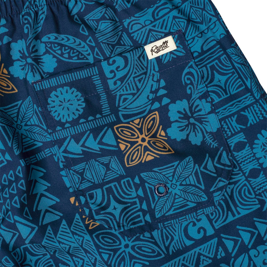 RSVLTS Tahitian Tapestry Hybrid Shorts in Blue — detail 3