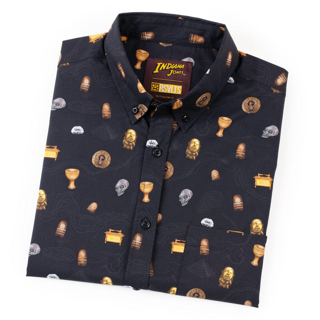 RSVLTS It Belongs In A Museum KUNUFLEX Short Sleeve Shirt in Black — detail 8