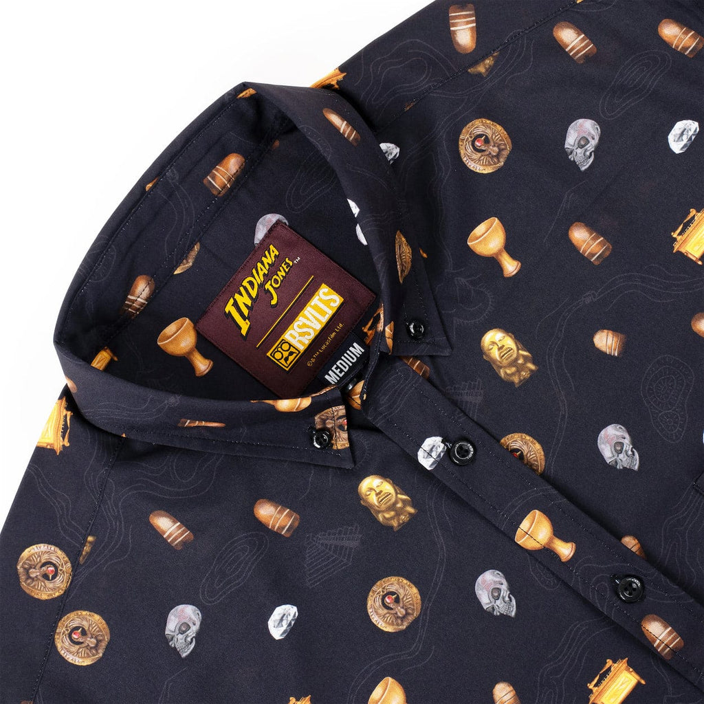 RSVLTS It Belongs In A Museum KUNUFLEX Short Sleeve Shirt in Black — detail 7
